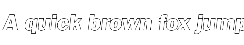 Preview of CarlBeckerOutline-Heavy Italic