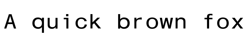 Preview of CashEF Monospace Regular