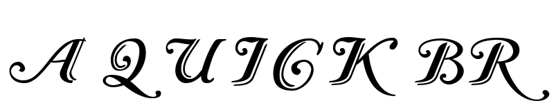 Preview of Caslon Calligraphic Initials Regular