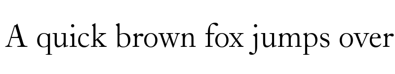 Preview of Caslon Old Face Regular