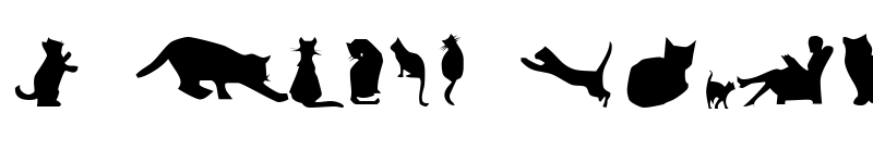 Preview of Cat Silhouettes Regular