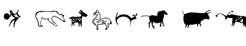 Preview of Cave Painting Dingbats Regular