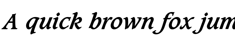 Preview of Caxton LT Book Bold Italic