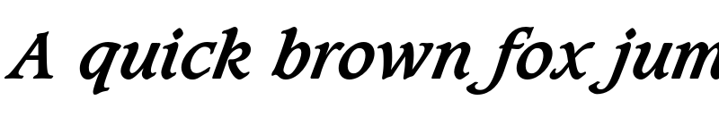 Preview of Caxton Std Bold Italic