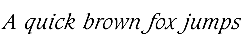 Preview of CaxtonEF Light Italic