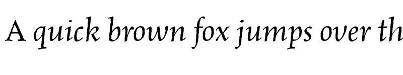 Preview of CelestiaAntiqua RomanItalic