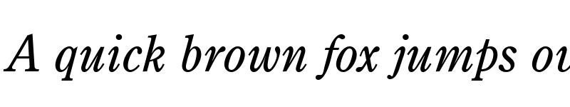 Preview of CenturyOldStyle LT Italic