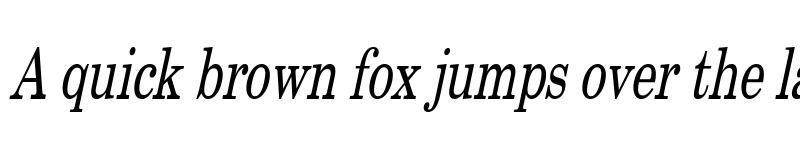 Preview of CenturySWCondensed Italic