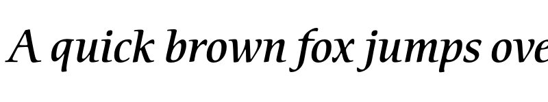 Preview of CerigoEF Medium Italic