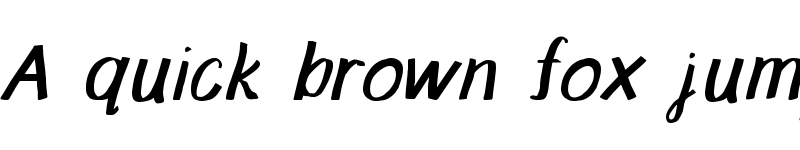 Preview of CG A Little Slanty Font Regular