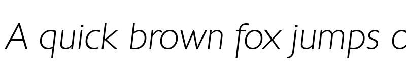 Preview of Chantilly-Serial-ExtraLight RegularItalic