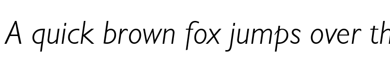 Preview of ChantillyLH LightItalic