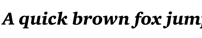 Preview of CharterEF BlackOsF Italic