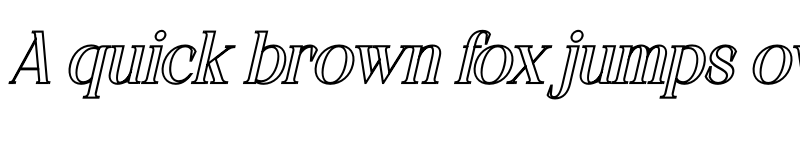 Preview of CHELON OUTLINE Italic