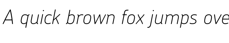 Preview of Chevin ThinItalic