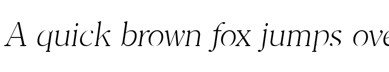 Preview of ChristianBecker-ExtraLight Italic