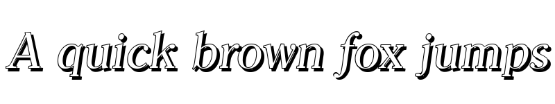 Preview of ChristianBeckerShadow Italic