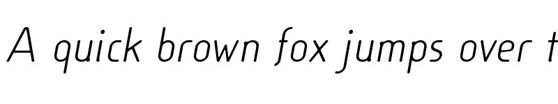 Preview of Cineplex LT Regular Italic