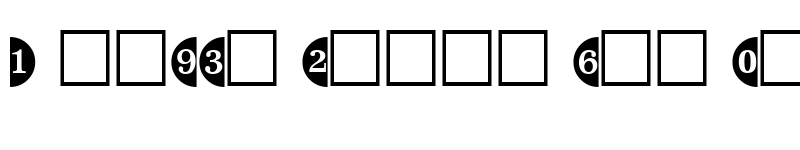 Preview of CircledNumbers Bold