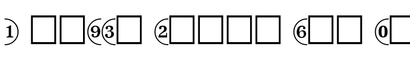 Preview of CircledNumbers Normal