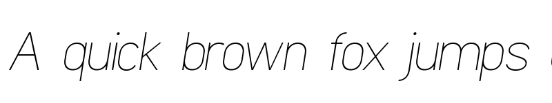 Preview of Clarity Nuvo Thin Italic