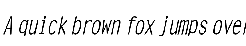 Preview of Clean Condensed Italic