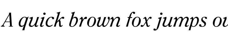 Preview of Clearface LT Regular Italic