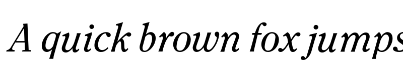 Preview of Clearface Regular Italic