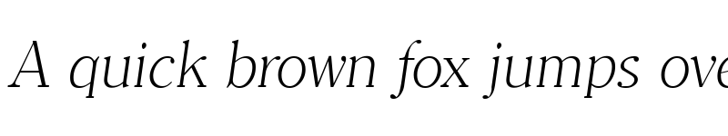 Preview of Clearface-Serial-ExtraLight RegularItalic