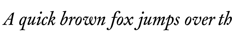 Preview of CliffordEighteen Italic