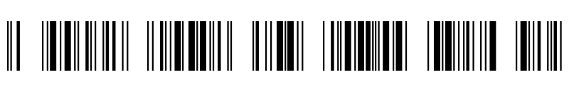 Preview of Code128VeryWide Regular