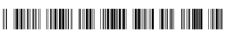 Preview of Code128Wide Regular