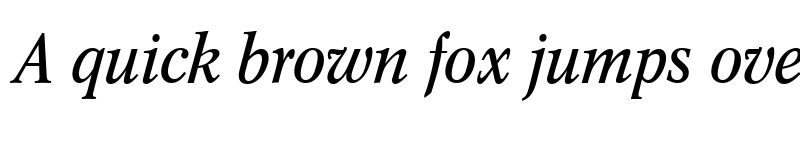 Preview of ConcordeNova RomanItalic