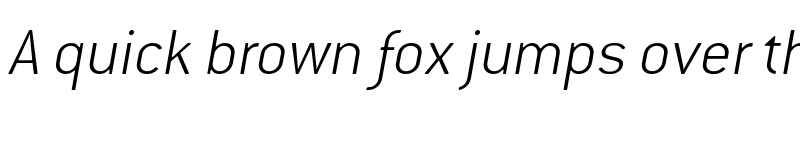 Preview of Conduit ITC ExtraLight Italic