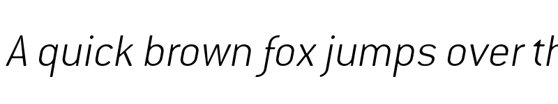 Preview of ConduitITC ExtraLight Italic