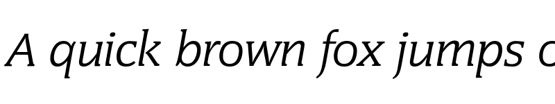 Preview of CongressEF Regular Italic