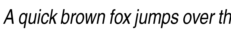 Preview of Context Extra Condensed SSi Extra Condensed Italic