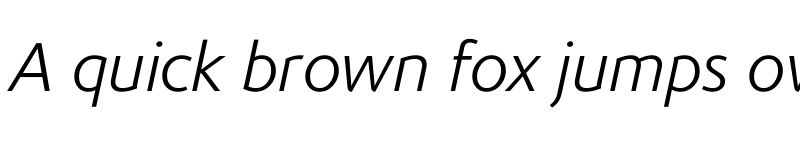 Preview of CorisandeLight Italic Regular