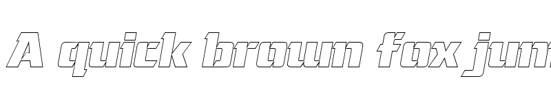 Preview of CorneredOutline Italic