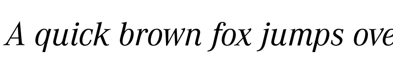 Preview of CorporateA Regular Italic