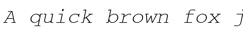 Preview of Courier ITALIC