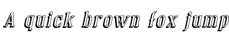 Preview of Covington Shadow Italic