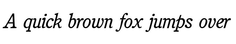 Preview of CushingNova RegularItalic