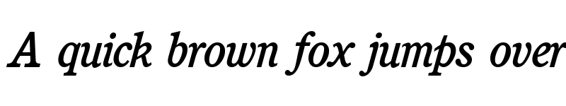 Preview of CushingNovaMedium RegularItalic