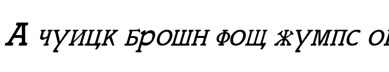 Preview of Cyrillic Italic