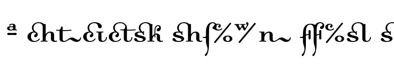 Preview of Dalliance Ligatures Roman