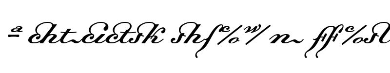 Preview of Dalliance Script Ligatures Script Ligatures