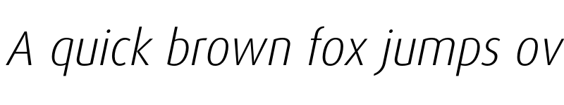 Preview of Dax Light Italic