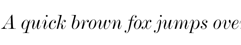 Preview of De Vinne Italic