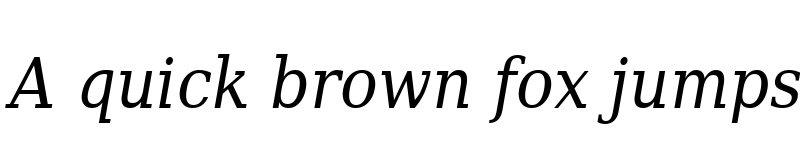 Preview of DejaVu Serif Condensed Italic